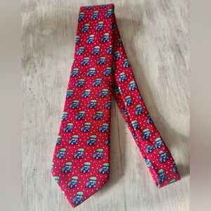Vineyard Vines Kids Christmas Holiday Jeep Tree Tie